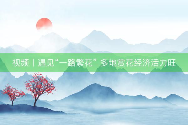 视频丨遇见“一路繁花” 多地赏花经济活力旺