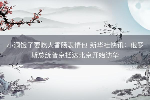 小洞饿了要吃大香肠表情包 新华社快讯：俄罗斯总统普京抵达北京开始访华