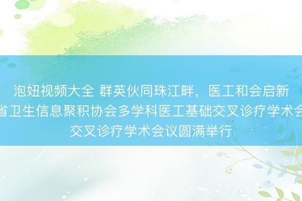 泡妞视频大全 群英伙同珠江畔，医工和会启新篇——广东省卫生信息聚积协会多学科医工基础交叉诊疗学术会议圆满举行