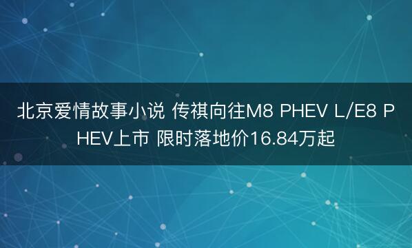 北京爱情故事小说 传祺向往M8 PHEV L/E8 PHEV上市 限时落地价16.84万起